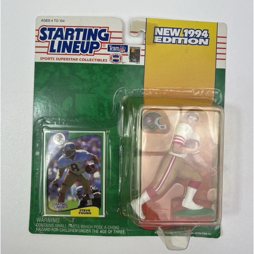 1994 Starting Lineup STEVE YOUNG Football Figure and Card NFL